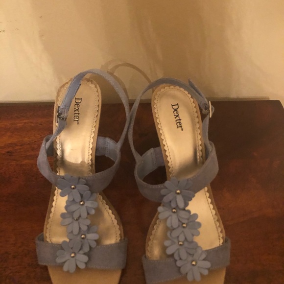 Light blue floral wedges - Picture 12 of 15